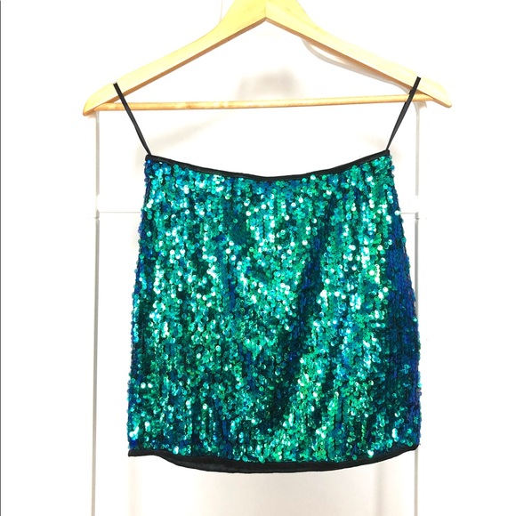 Vero Moda Dresses & Skirts - Iridescent sequin mini skirt by Vero Moda